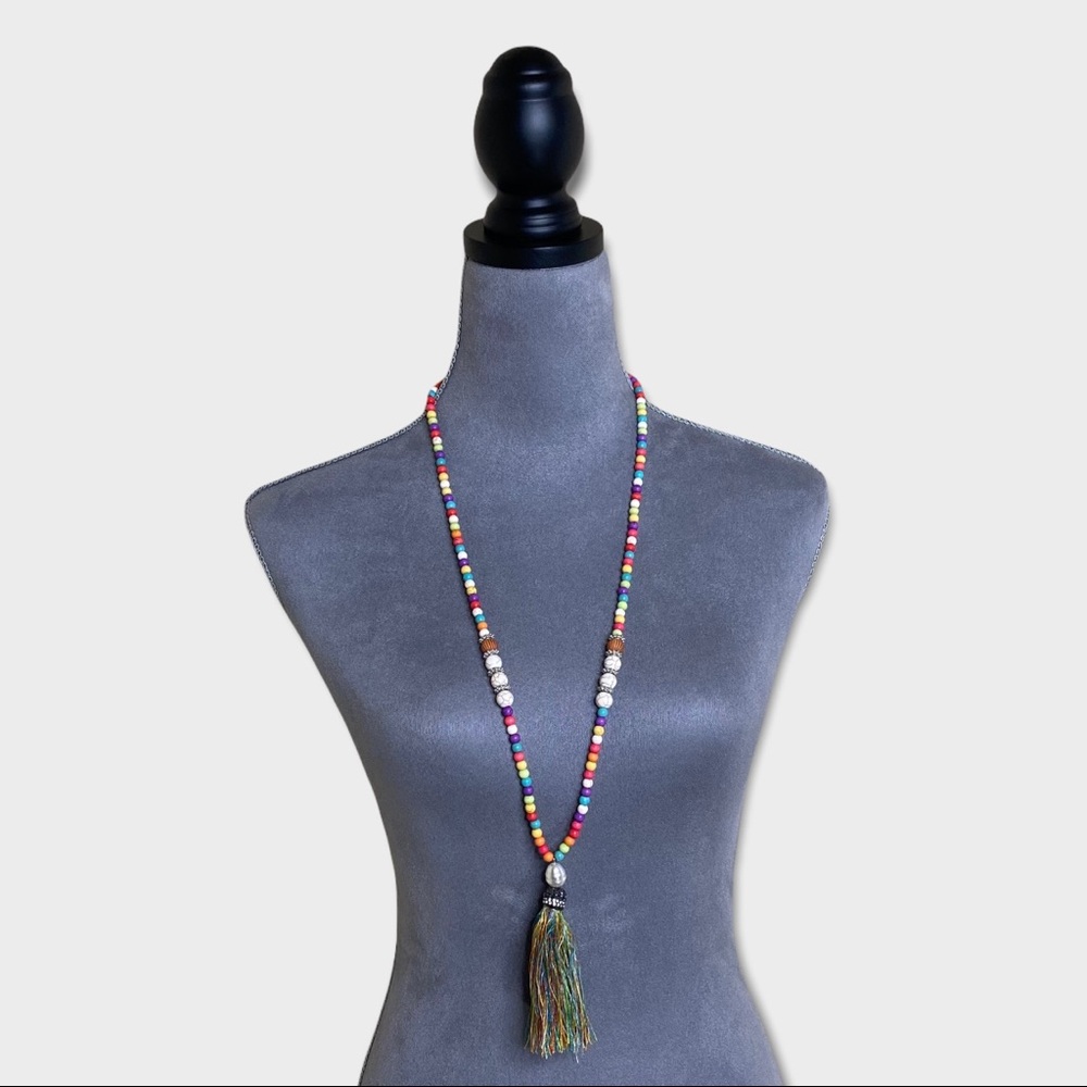 Boho Bead Necklace - Picture 6 of 9